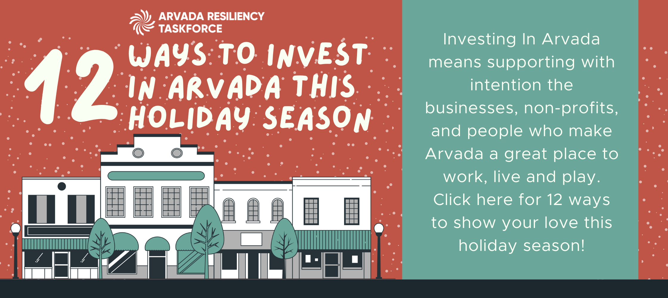 Invest In Arvada - Holiday Campaign banner